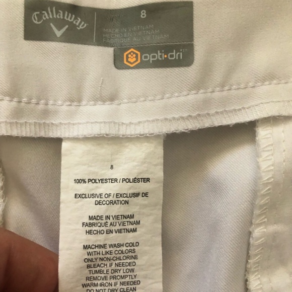 Callaway Women's Classic White Bermudas - Picture 4 of 8